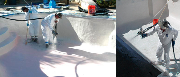 Rehabilitación piscina mediante fibra de vidrio